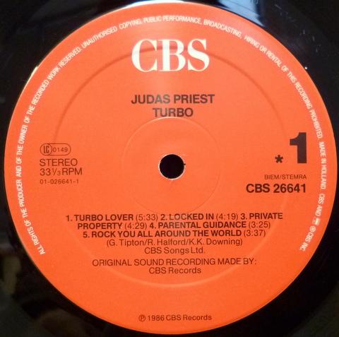 Judas Priest - Turbo - CBS - CBS 26641